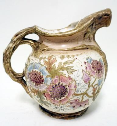 ANTIQUE ROYAL BONN PITCHER: ANTIQUE ROYAL BONN PITCHER, APPROXIMATELY 8 1/2 IN HIGH