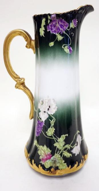 T &V LIMOGES TANKARD PITCHER (1 of 2)