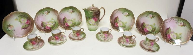 ANTIQUE BAVARIAN CHINA TEA AND CAKE SET (1 of 2)