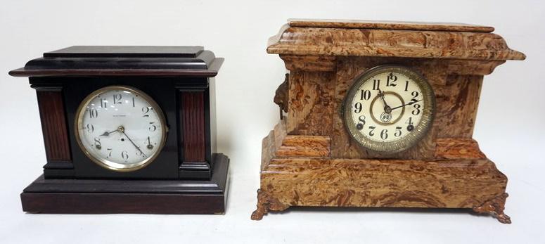 2 SETH THOMAS MANTLE CLOCKS (1 of 2)