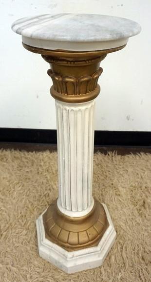 PLASTER FLUTED COLUMN PEDESTAL (1 of 2)