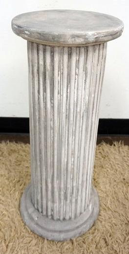 PLASTER GREEK FLUTED COLUMN PEDESTAL (1 of 2)