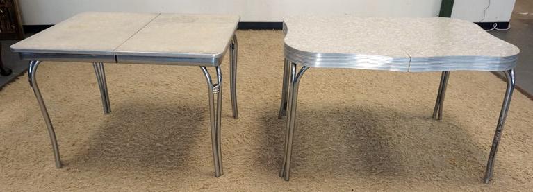 2 MID CENTURY MODERN FORMICA TOP TABLES (1 of 2)