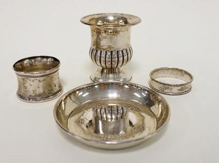 STERLING SILVER 4 PIECE LOT (1 of 2)