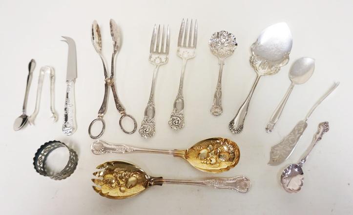 GROUP OF ASSORTED SILVERPLATE SERVING PIECES (1 of 4)