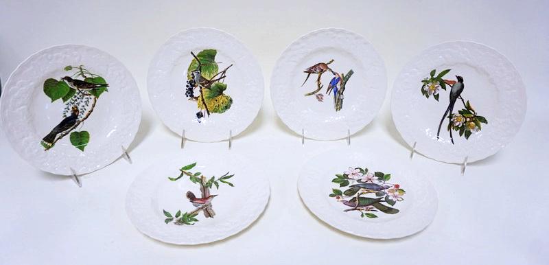LOT OF 6 ALFRED MEAKON BIRD PLATES: LOT OF 6 ALFRED MEAKON BIRD PLATES 9 IN