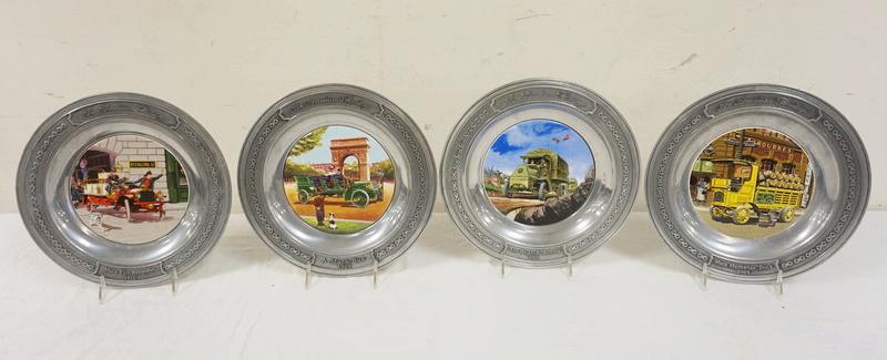 LOT OF 4 AMERICAN HERITAGE MACK TRUCK PLATES: LOT OF 4 AMERICAN HERITAGE MACK TRUCK PLATES, 11 IN