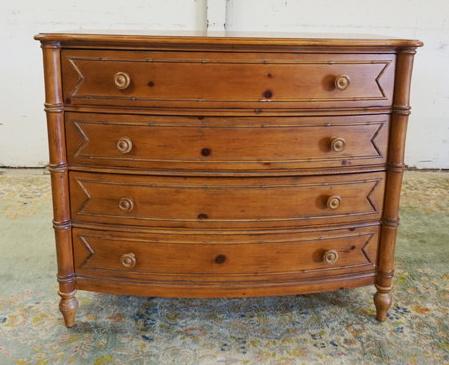 ETHAN ALLEN COUNTRY 4 DRAWER BOW FRONT CHEST (1 of 4)