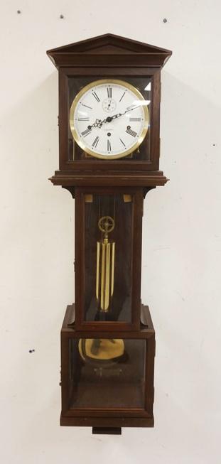 WALNUT HAMILTON REGULATOR CLOCK (1 of 2)