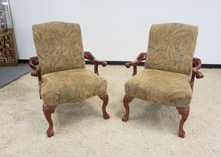 2 UPHOLSTERED ARMCHAIRS (1 of 2)