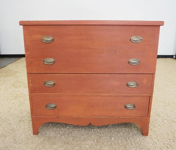 ANTIQUE MULE CHEST W/2 DRAWERS (1 of 5)