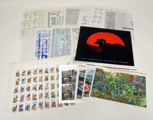 LARGE LOT OF MINT STAMP SHEETS (1 of 7)