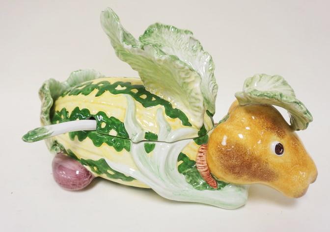 LARGE CERAMIC COVERED INSECT TUREEN (1 of 2)