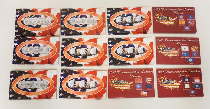 1999-2009 DENVER COMMEMORATIVE MINT STATE QUARTER COLLECTIONS (1 of 2)
