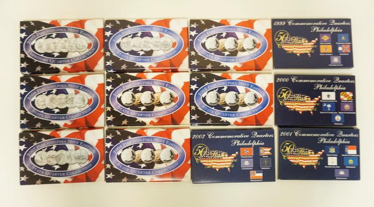 1999-2009 PHILADELPHIA COMMEMORATIVE MINT STATE QUARTER COLLCETIONS (1 of 3)