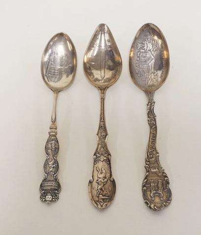 3 STERLING SILVER SOUVENIR SPOONS (1 of 2)