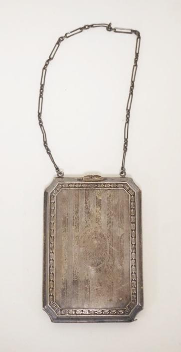 ANTIQUE STERLING SILVER COMPACT (1 of 3)