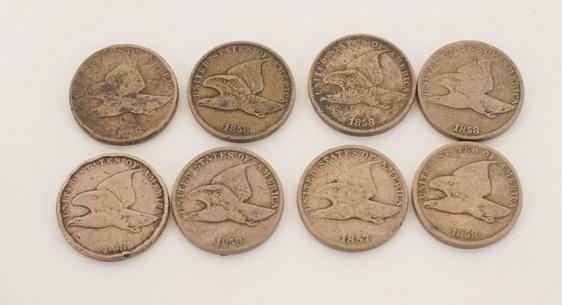 8 FLYING EAGLE CENTS (1 of 4)