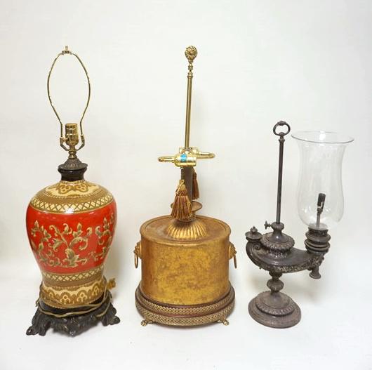GROUP OF 3 ASSORTED TABLE LAMPS (1 of 2)