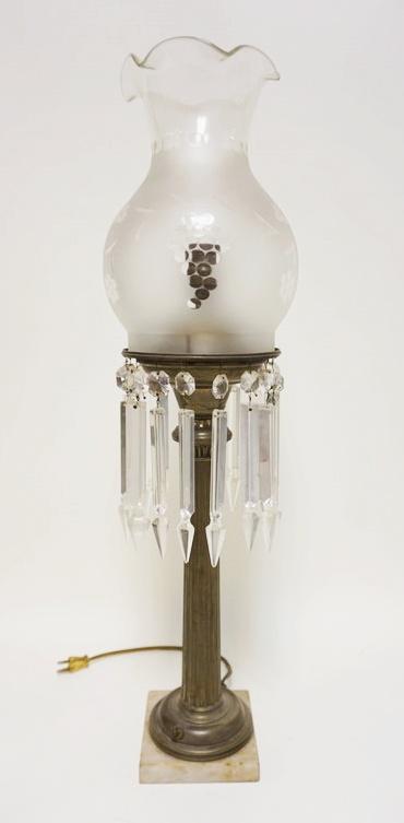 TALL ASTRAL STYLE ELECTRIC LAMP (1 of 2)