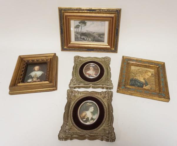 ASSORTED SMALL FRAMED PORTRAITS & ENGRAVINGS (1 of 3)