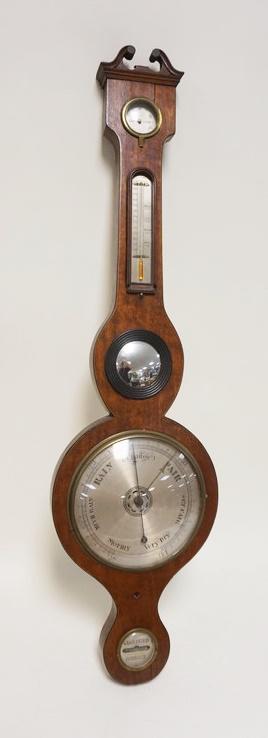 ANTIQUE WALL BAROMETER-HYDROMETER (1 of 5)
