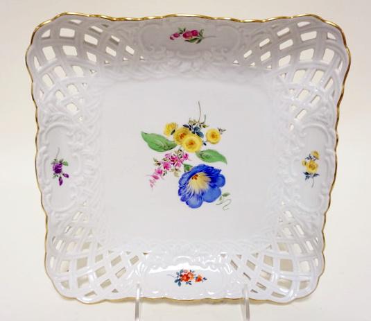 MEISSEN SQUARE DISH (1 of 3)