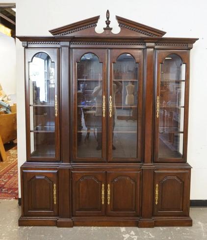 SOLID CHERRY BREAKFRONT (1 of 2)