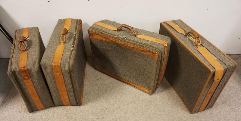 HARTMANN TWEED & LEATHER 4 PIECE LUGGAGE (1 of 2)