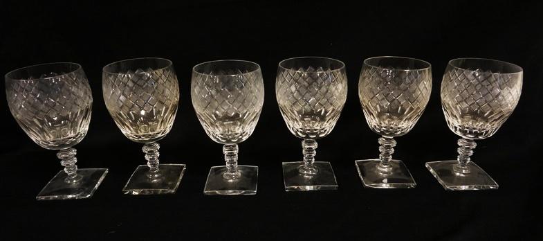 6 OUTSTANDING SIGNED HAWKES GOBLETS: 6 OUTSTANDING SIGNED HAWKES GOBLETS, APPROXIMATELY 6 1/4 IN HIGH