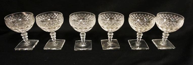 6 OUTSTANDING SIGNED HAWKES WINE GLASSES: 6 OUTSTANDING SIGNED HAWKES WINE GLASSES, APPROXIMATELY 4 3/4 IN HIGH
