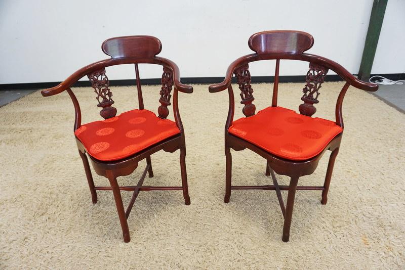 PAIR OF ASIAN ARMCHAIRS (1 of 4)