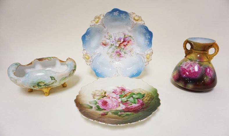 GROUP OF 4 PIECES OF ASSORTED VICTORIAN CHINA (1 of 2)