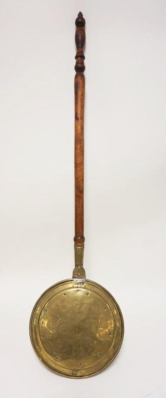 `ANTIQUE BRASS BED WARMER (1 of 3)