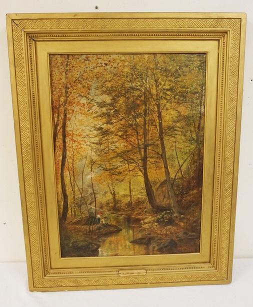 ANTIQUE OIL PAINTING JAMES CRAWFORD THOM (1 of 5)