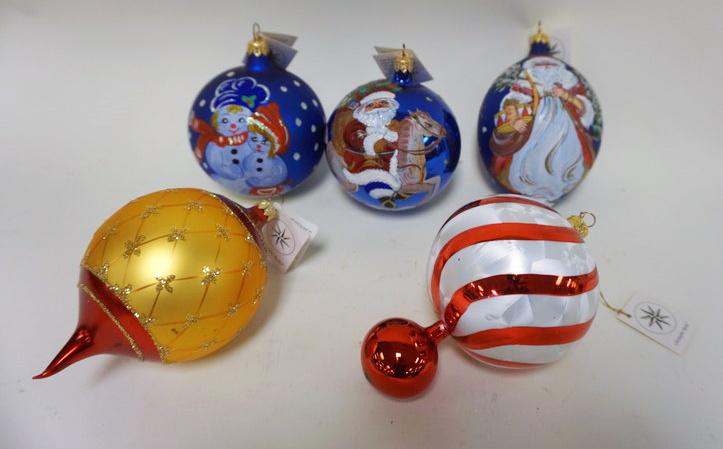 CHRISTOPHER RADKO LOT CHRISTMAS ORNAMENTS (1 of 1)