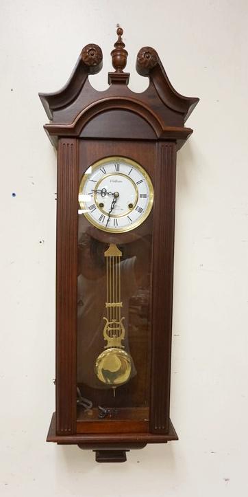 WALTHAM MAHOGANY CASED REGULATOR CLOCK (1 of 2)
