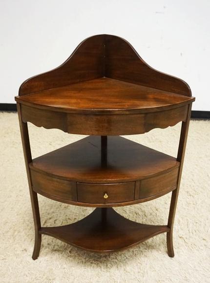 SOLID MAHOGANY CORNER SHELF (1 of 2)