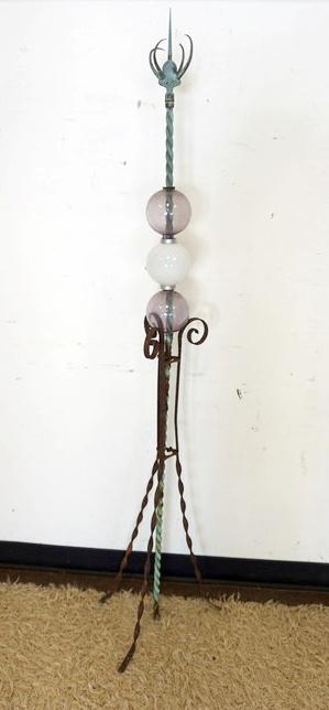 ANTIQUE COPPER & IRON LIGHTNING ROD (1 of 1)