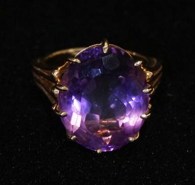 14K GOLD RING W/ AMETHYST (1 of 4)