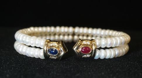 14K GOLD DENOIR PEARL BRACELET (1 of 4)