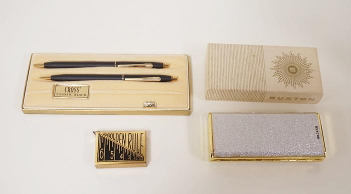 THREE PIECE LOT CROSS, BUXTON CIGARETTE CASE (1 of 5)