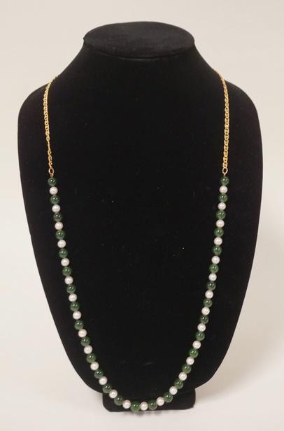 JADE & PEARL NECKLACE (1 of 2)