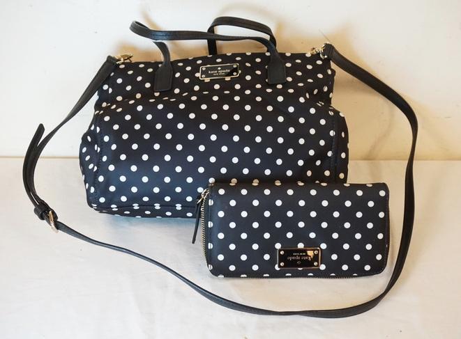 KATE SPADE POLKA DOT BAG AND WALLET (1 of 7)
