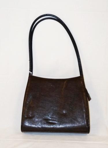 GUCCI BROWN LEATHER HANDBAG (1 of 6)