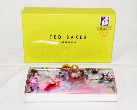 TED BAKER LONDON WALLET: TED BARKER LONDON FLORAL WALLET IN ORIGINAL BOX
