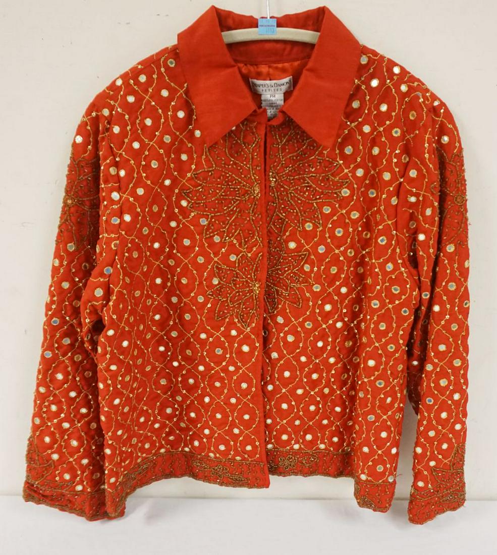 DRAPERS & DAMONS BEADED JACKET: DRAPERS & DIAMONS BEADED JACKET, SIZE PM, NEW WITH TAGS