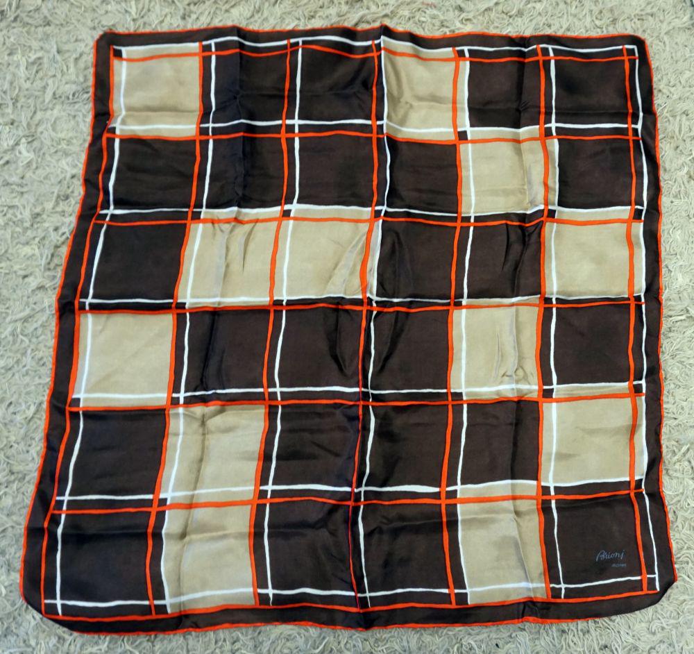 4 SCARVES INCLUDING CHRISTIAN DIOR: 4 SCARVES INCLUDING BELLOTTI, BRIONI ROMA, DANIEL HECHTER AND CHRISTIAN DIOR, CALL WITH CONDITION QUESTIONS, CALL WITH CONDITION QUESTIONS