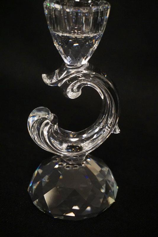 SWAROVSKI CUT CRYSTAL CANDLESTICK (1 of 2)