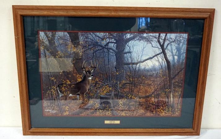 SIGNED MICHAEL SIEVE DEER PRINT (1 of 1)